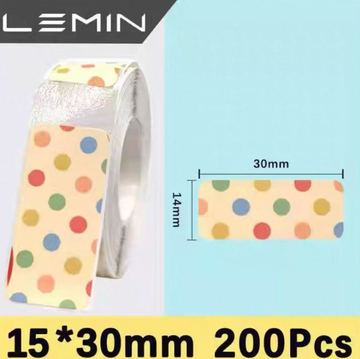 Giấy nhãn D30 phù hợp với máy in nhãn P12/P15, nhãn tự dính, chống thấm nước, không bị rách