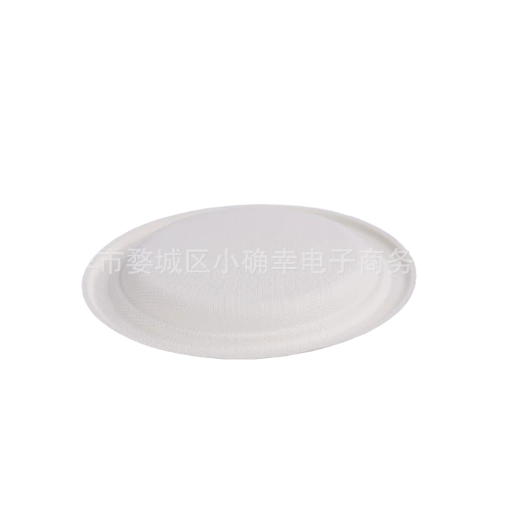 Bát giấy tròn 9 inch, bột mía, đĩa giấy dùng một lần, đĩa nướng phân hủy sinh học, đĩa thức ăn nhanh, 500 chiếc