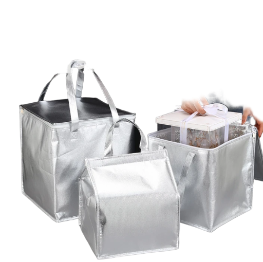combo 15 Túi cách nhiệt bánh bạc mang đi nhà hàng túi đóng gói cầm tay đặc biệt túi đóng gói cách nhiệt lạnh túi dày tùy chỉnh