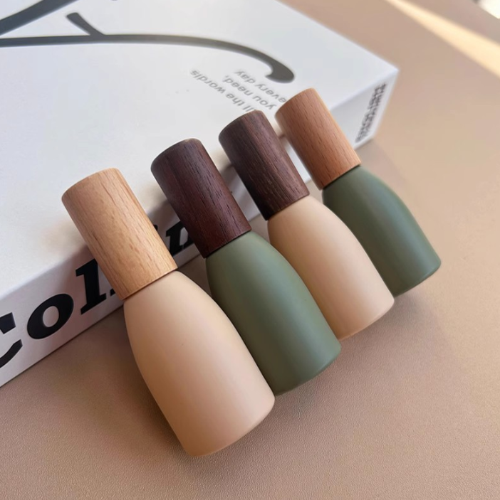 combo 10 Chai nước hoa chai lăn chai tinh dầu cao cấp chai mẫu macaron chai gỗ óc chó sồi lăn chai rỗng bán buôn