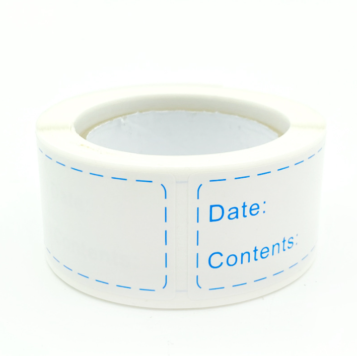 combo 100 Nhãn dán bảo quản tủ lạnh 1x3 inch, nhãn dán chai lớn, nhãn gia vị, nhãn màu, nhãn dán niêm phong