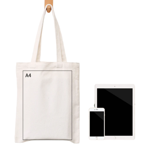 COMBO 50 Túi Vải Cotton Trơn Tùy Chỉnh In Logo – Thân Thiện Môi Trường, In Logo Theo Yêu Cầu