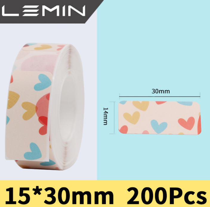 Giấy nhãn D30 phù hợp với máy in nhãn P12/P15, nhãn tự dính, chống thấm nước, không bị rách