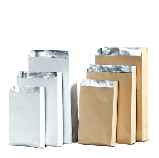 Túi cách nhiệt giấy kraft đựng đồ ăn mang đi, túi giấy bạc, gà rán, xiên nướng, túi đựng chống dầu, túi giấy xúc xích nướng, túi giấy bạc dày