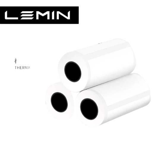 combo 10 Giấy in nhãn nhiệt LeMinyun 20*20 hàng đôi phiếu giảm giá máy in nhãn mã QR