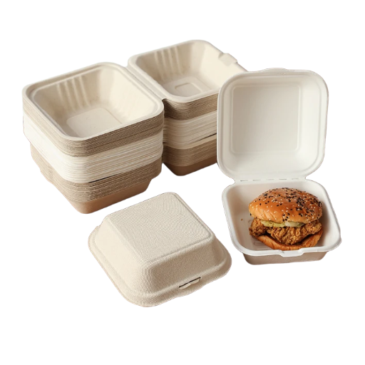 combo 150 Hộp đựng bao bì dùng một lần bán buôn hộp khóa hộp đựng cơm trưa mang đi hộp đựng cơm trưa hamburger hộp đựng bánh trái cây phân hủy sinh học