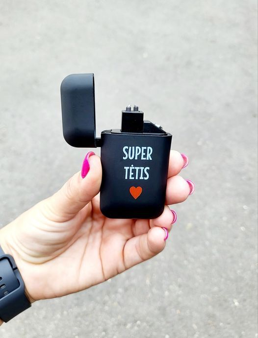 Pakraunamas USB žiebtuvėlis „Super tėtis“
