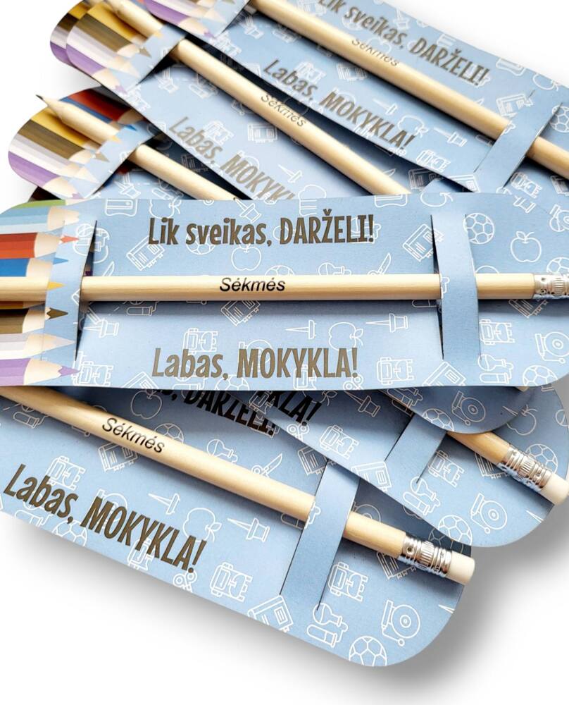 Pieštukas dėkliuke „Lik sveikas darželi! Labas, Mokykla“
