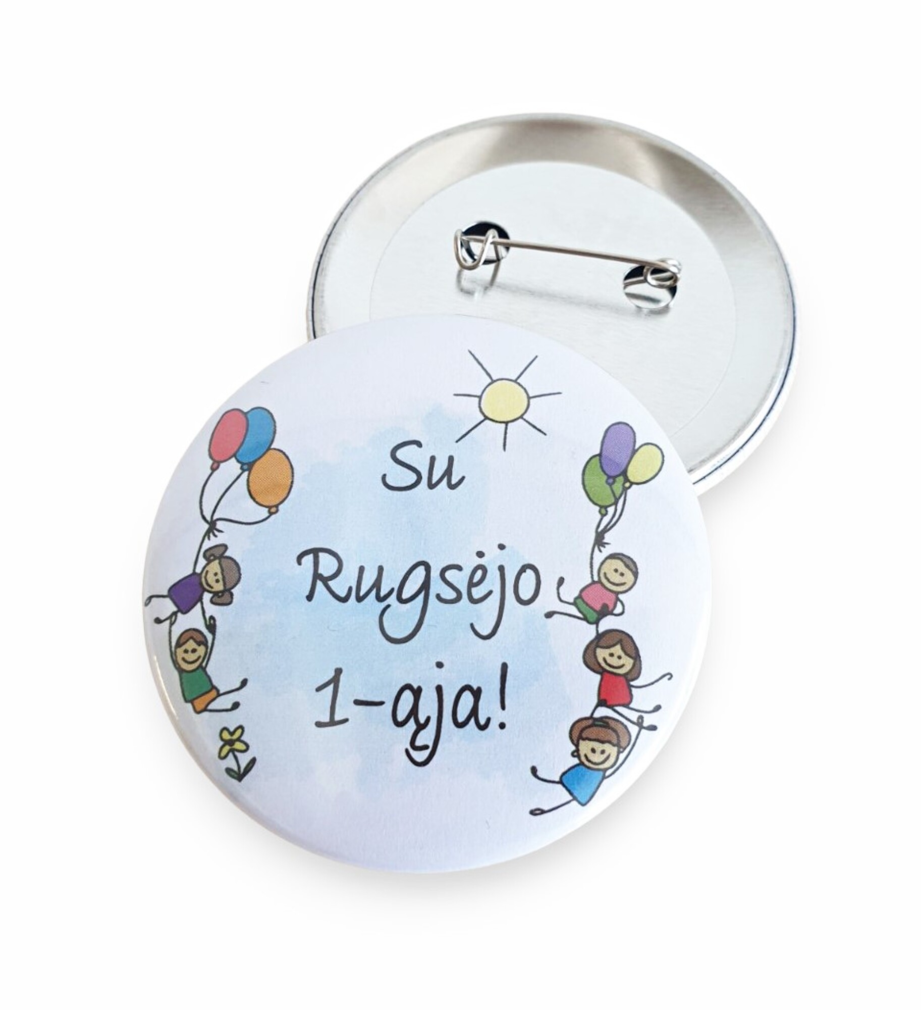 Įsegamas ženkliukas „Su Rugsėjo 1-ąja“