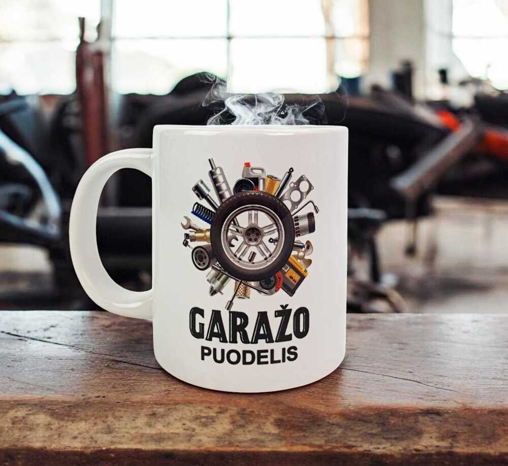 Standartinis puodelis „Garažo puodelis“ 500ml