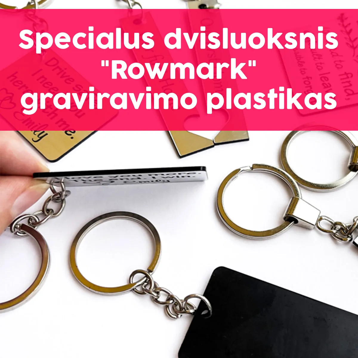 Raktų pakabukas "Šis tėtis priklauso" su Jūsų pasirinktais vardais