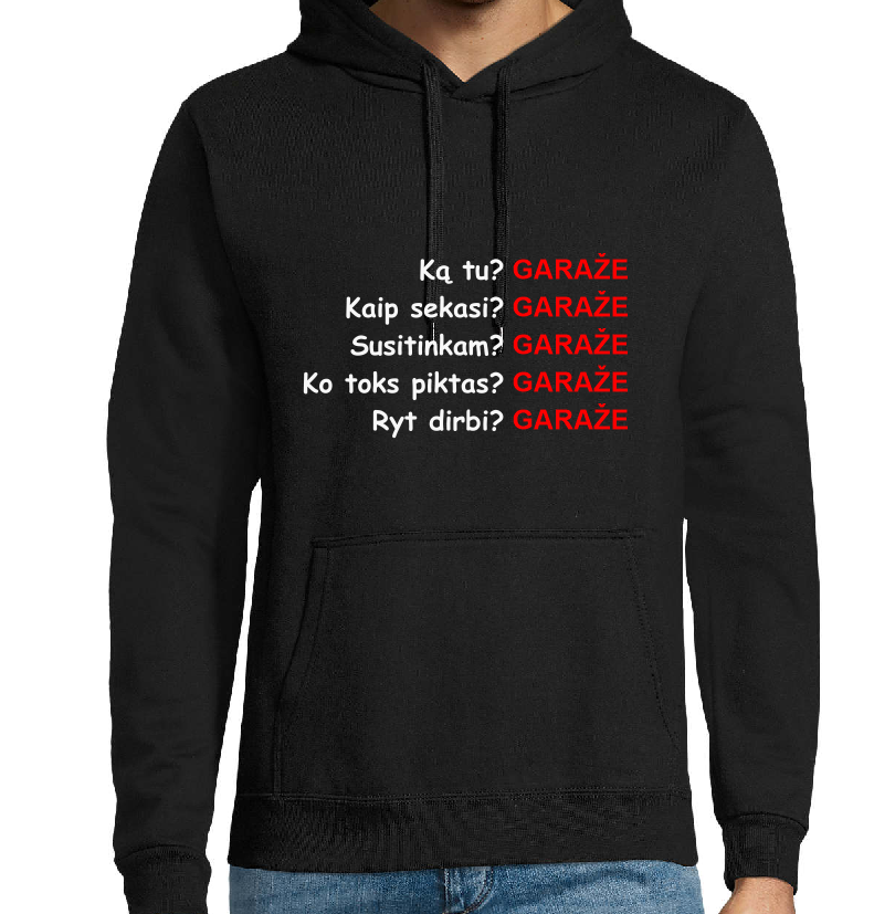 Vyriškas džemperis „Ką tu? GARAŽE“