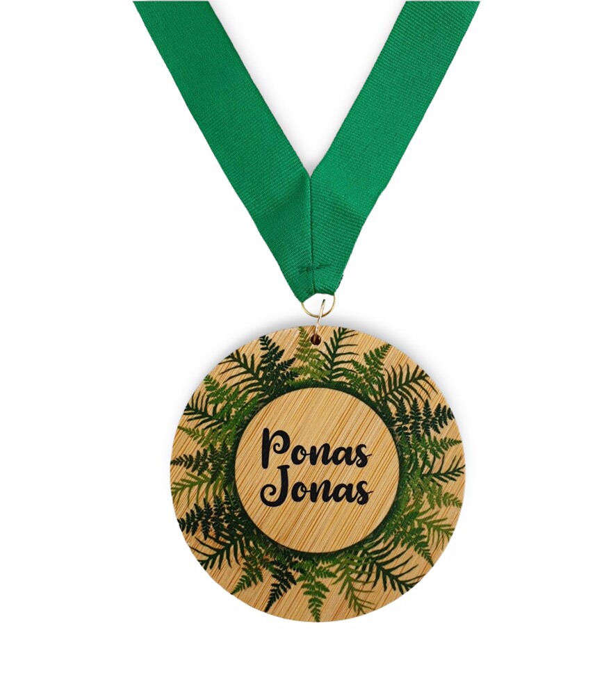 Bambukinis medalis su atidarytuvu „Ponas Jonas“