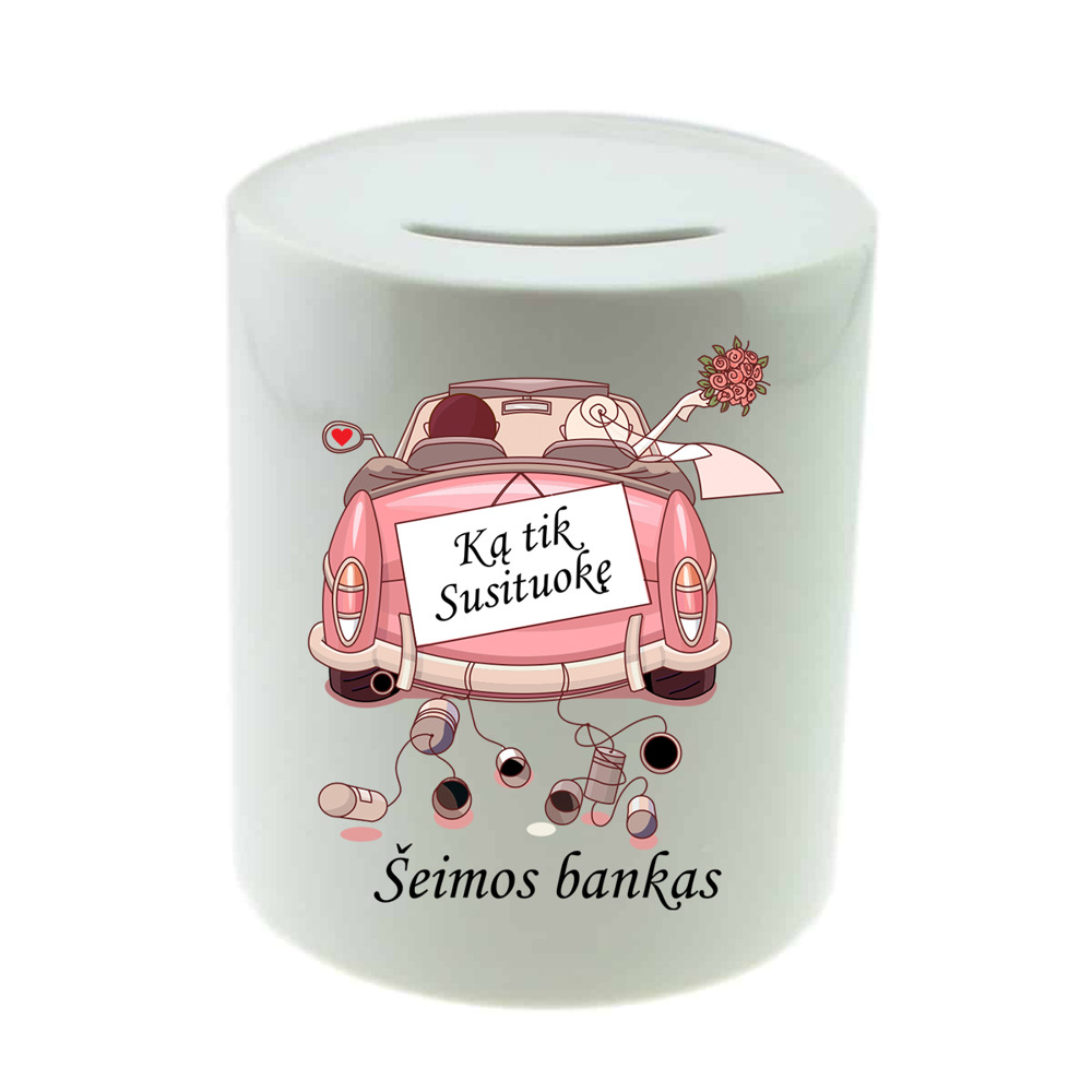 Keramikinė taupyklė „Šeimos bankas“