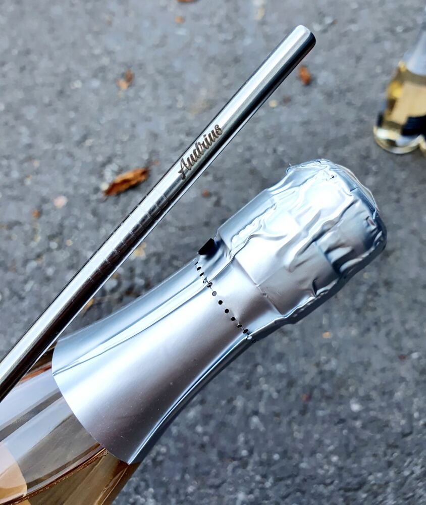 Metalinis šiaudelis (Su jūsų norimu vardu)
