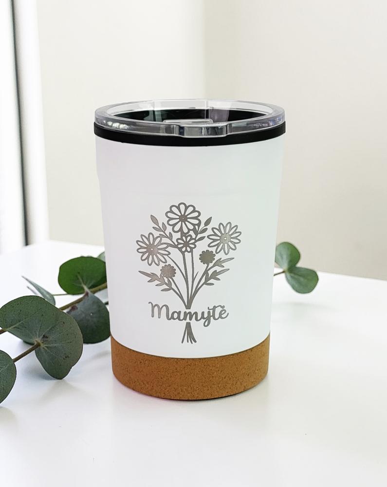 Termo puodelis su gėlėm „Mamytė“ 300ml