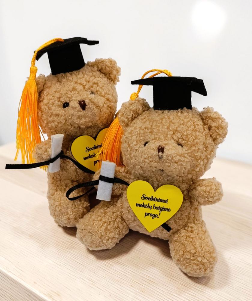 Meškiukas „Sveikinimai mokslų baigimo proga“