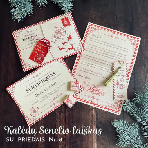 Asmeninis Kalėdų Senelio laiškas su priedais Nr.18