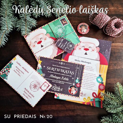 Asmeninis Kalėdų Senelio laiškas su priedais Nr.20