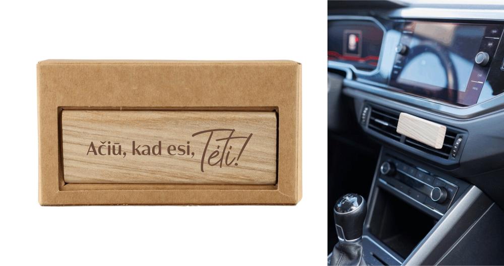 Medinis automobilio kvapas „Ačiū, kad esi, Tėti“