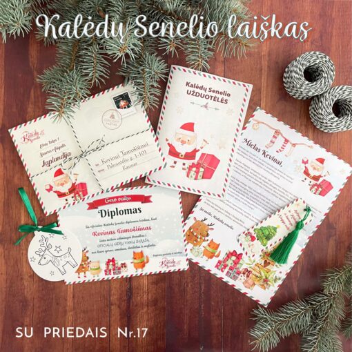 Asmeninis Kalėdų Senelio laiškas su priedais Nr.17