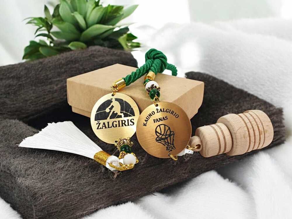 Automobilio pakabukas „Kauno Žalgirio fanas“