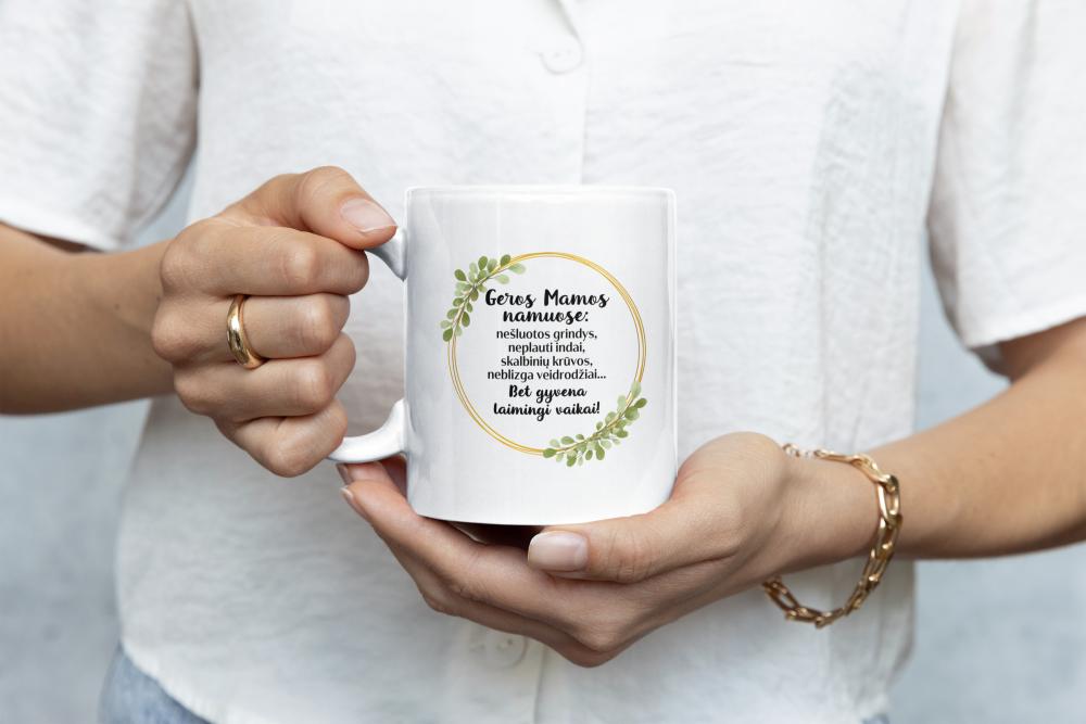 Standartinis puodelis „Geros Mamos namuose“