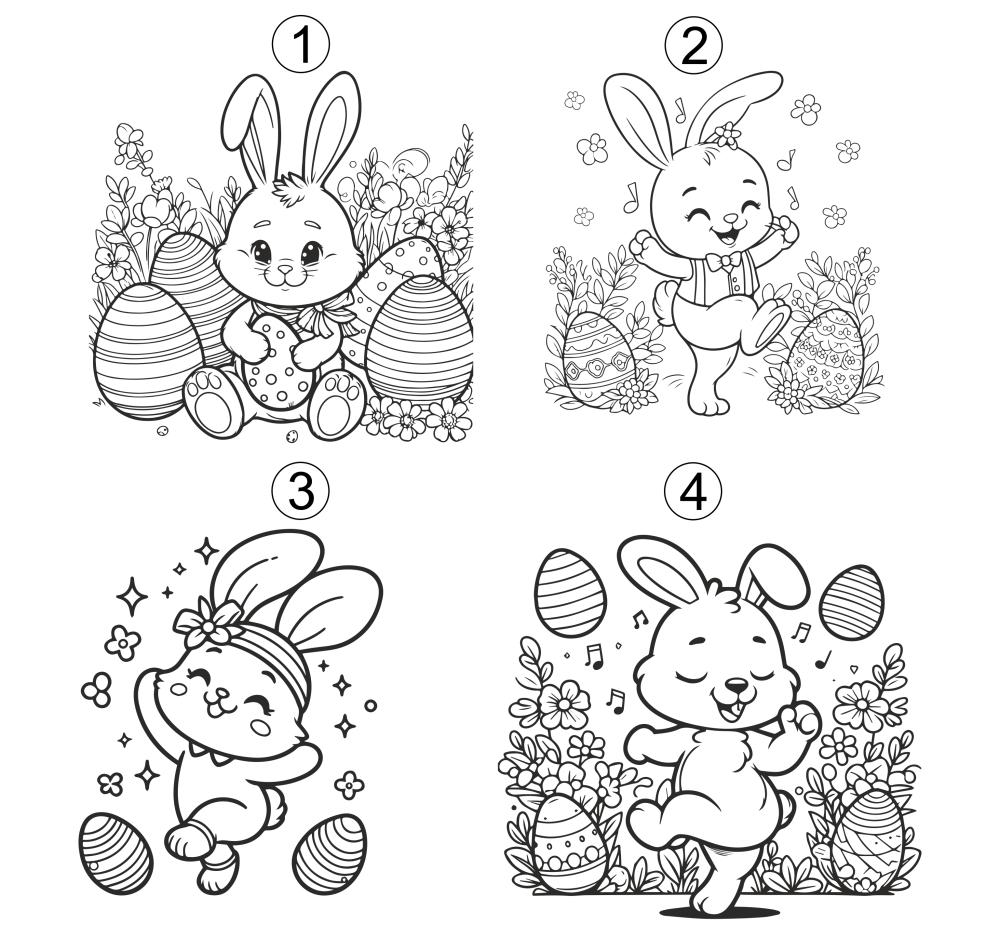 Vaikiški marškinėliai ir akriliniai markeriai „Nuspalvink Velykas“