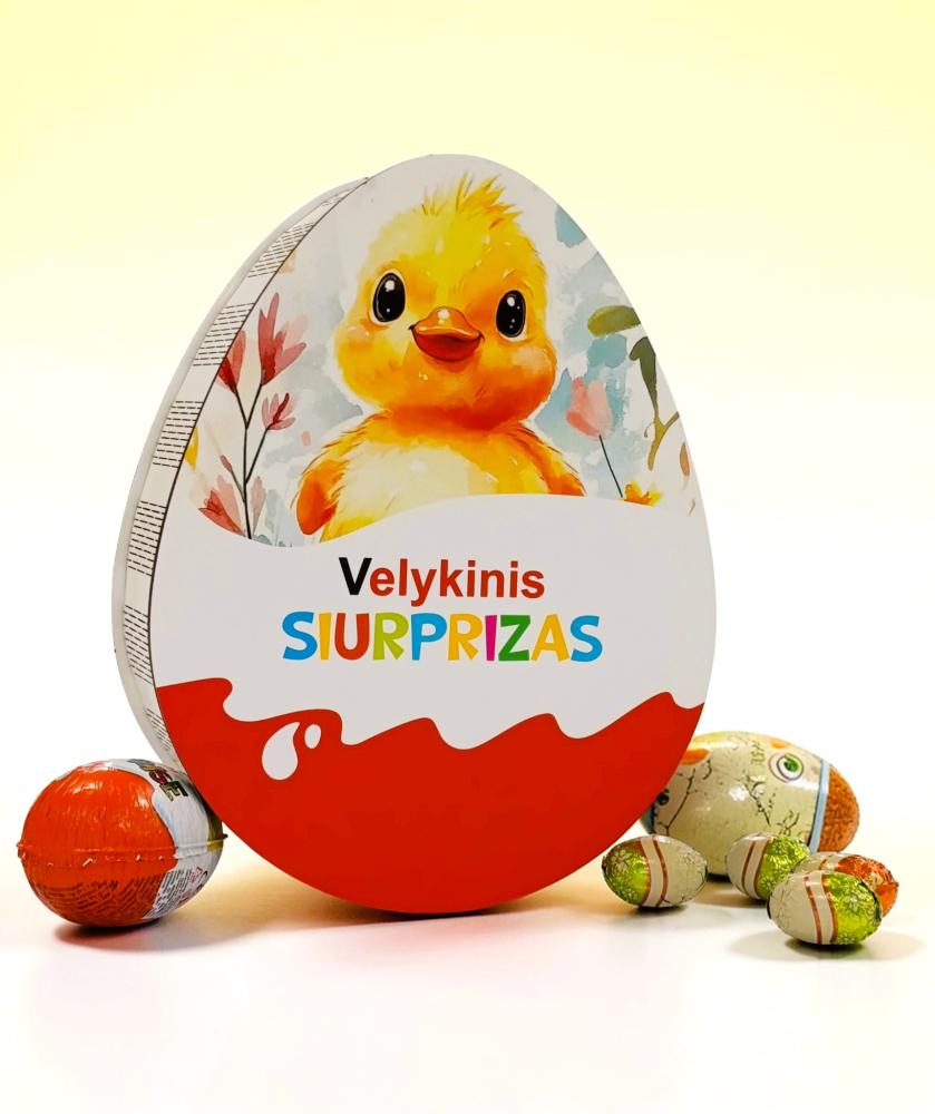 Velykinė dėžutė kiaušinis „Velykinis siurprizas“ BE TURINIO