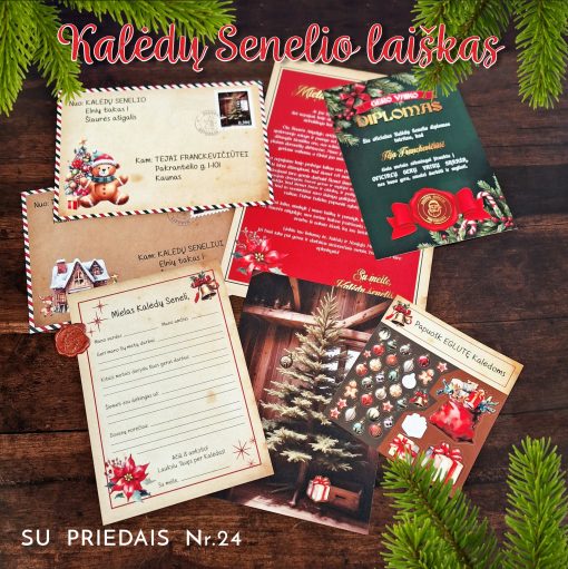 Asmeninis Kalėdų Senelio laiškas su priedais Nr.24 MEŠKUTIS
