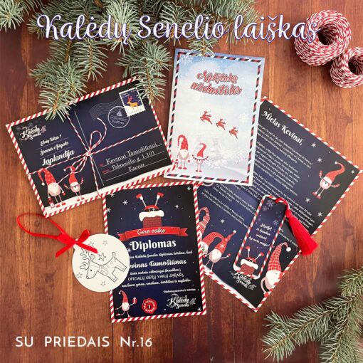 Asmeninis Kalėdų Senelio laiškas su priedais Nr.16