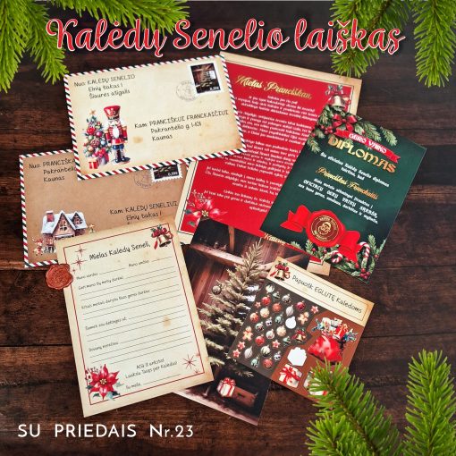 Asmeninis Kalėdų Senelio laiškas su priedais Nr.23 SPRAGTUKAS