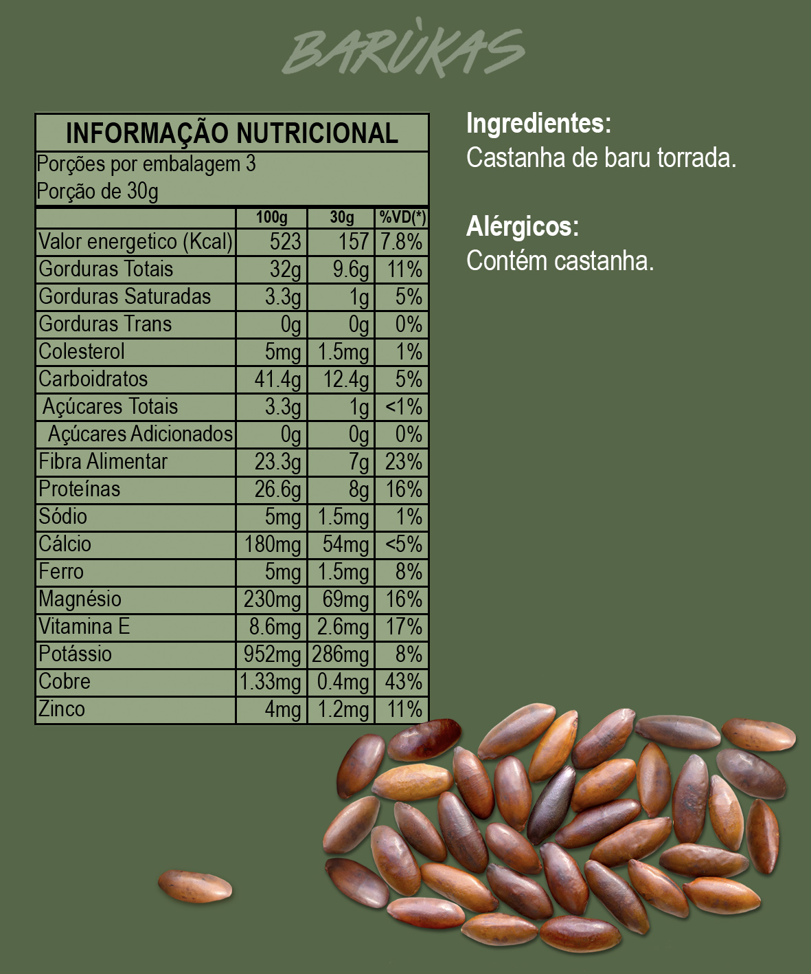 Castanha de Baru torrada 90g
