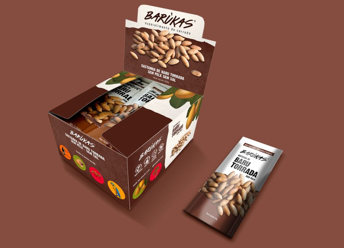 Display Castanha de Baru sem pele 12X50g