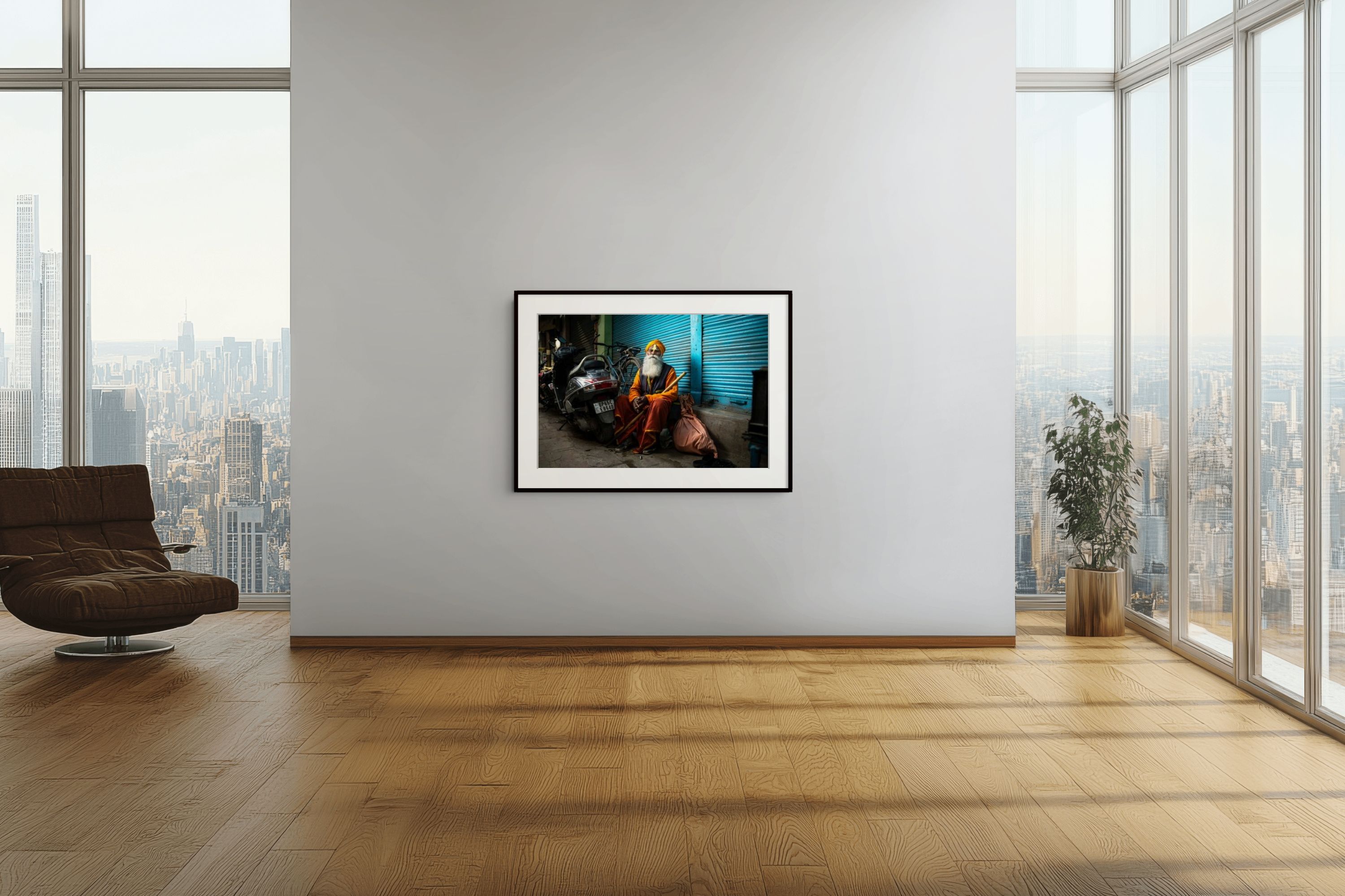 City of Light - 60x90 Limited Edition Fine Art Print, framed.