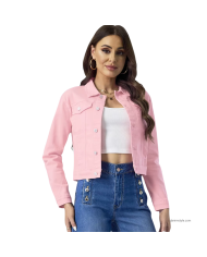 Pink Denim Jacket