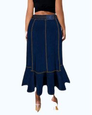 Denim Maxi Skirt