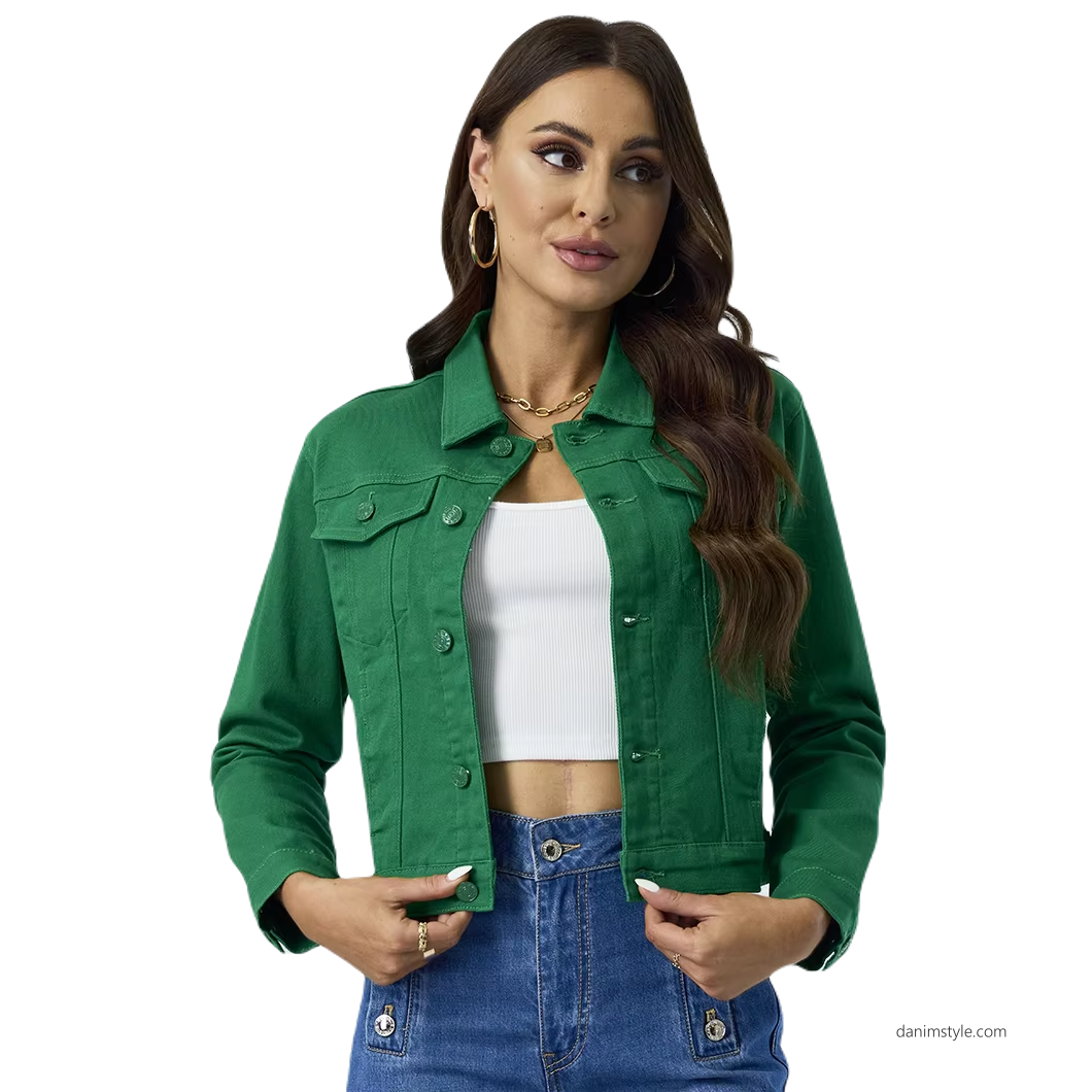 Green Denim Jacket