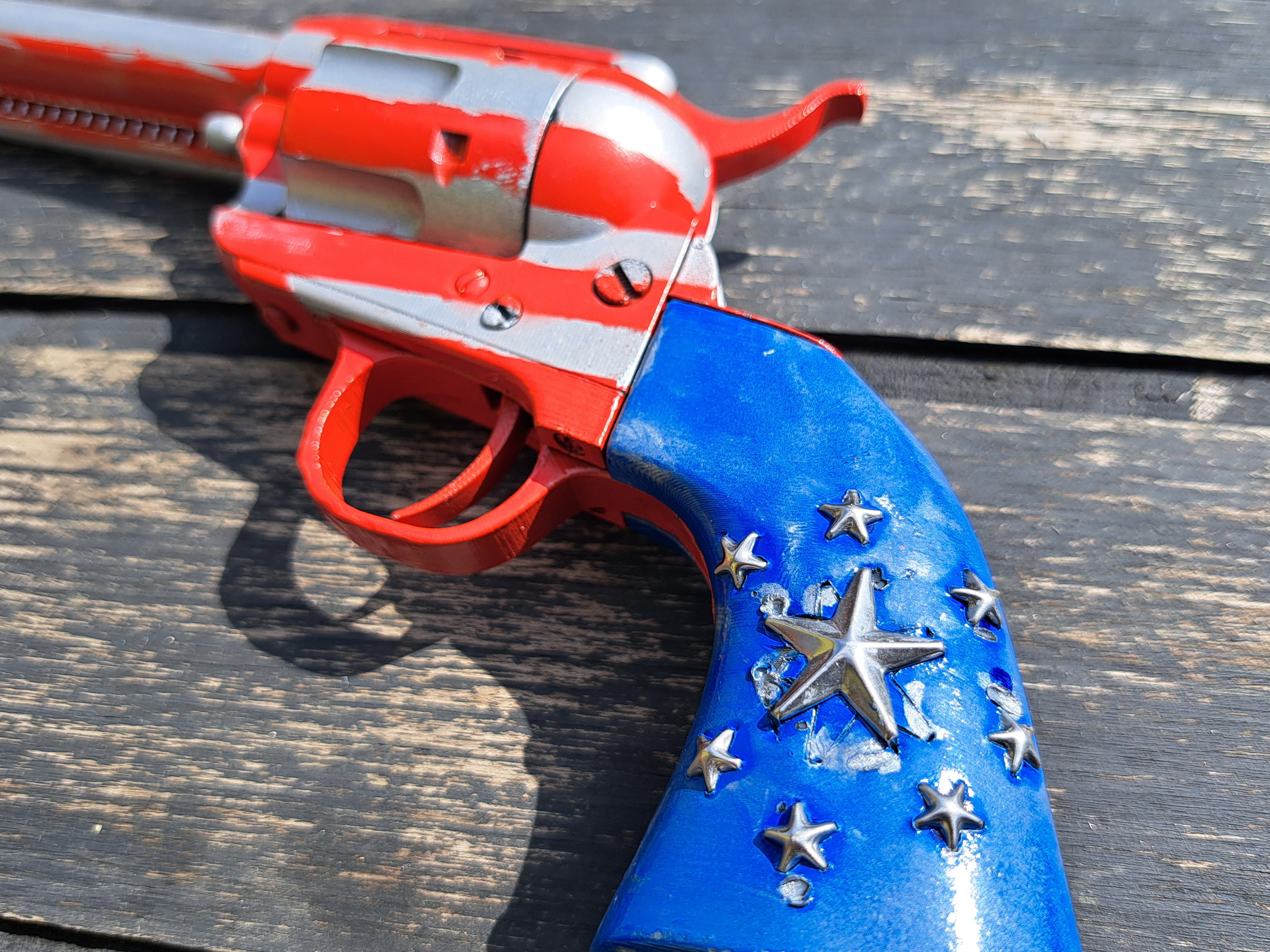 Colt  Peacemaker, M1873 single-action revolver in the American paint