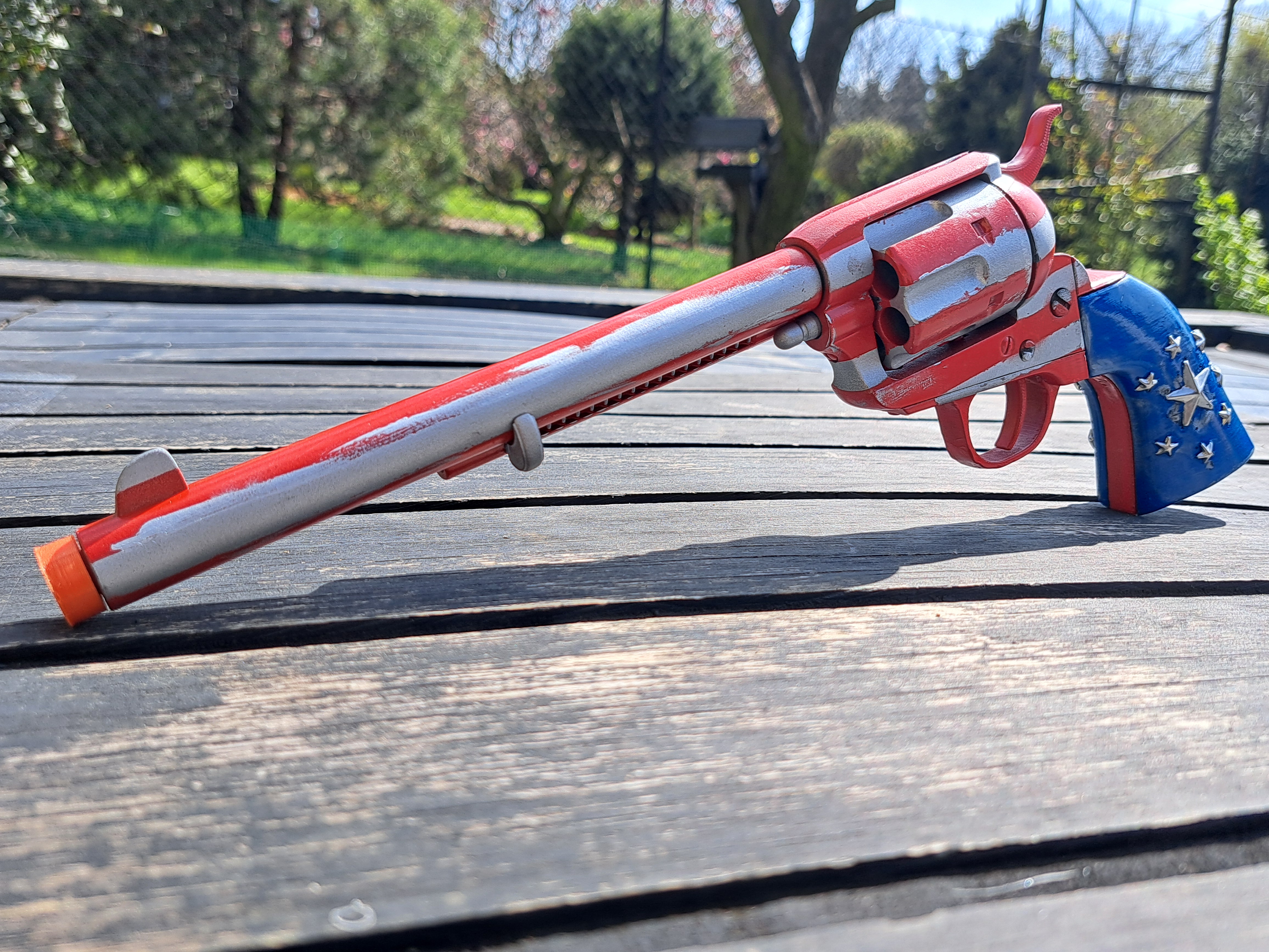 Colt  Peacemaker, M1873 single-action revolver in the American paint