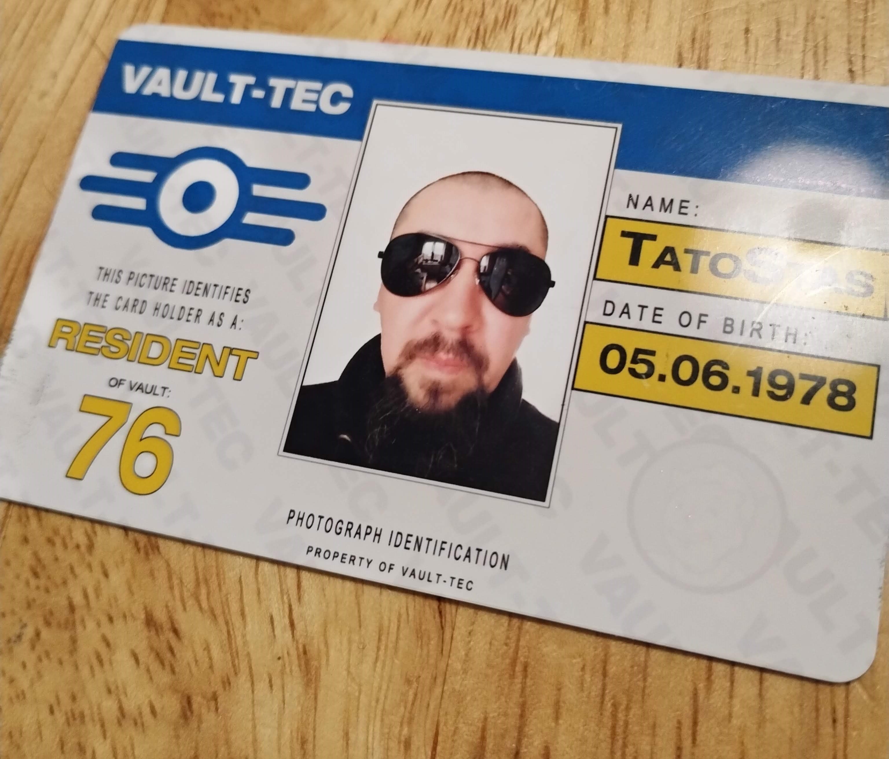 vault-tec resident ID 