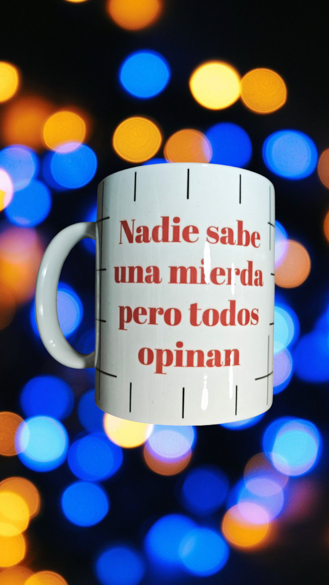 Taza con mensaje divertido