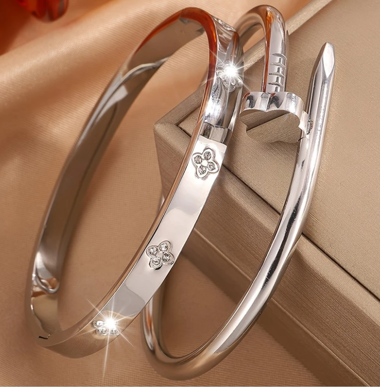 Bracelete de Aço Inoxidável Beleza Fina