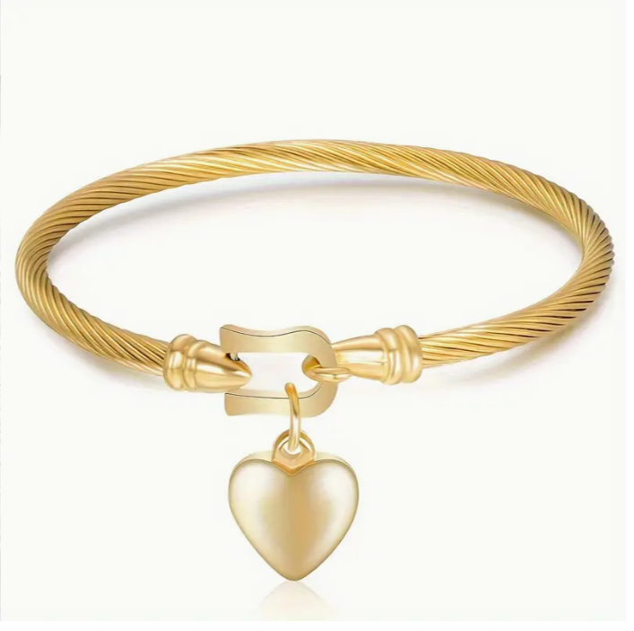 Pulseira com pingente de coração coleção Brisa