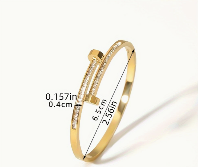 Bracelete dourado Deslumbrante