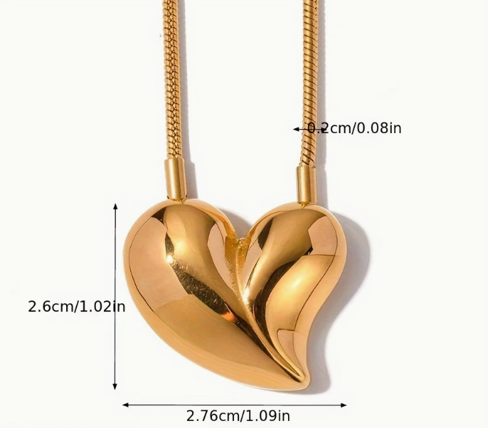 Conjunto de Joias de Coração