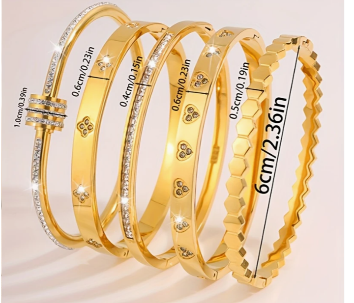 Conjunto de Braceletes Unique 