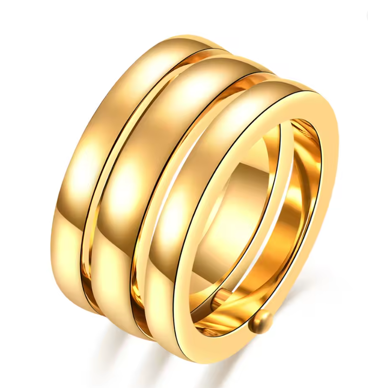 Anel Dourado Coleção Aurora