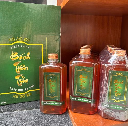 Thùng 10 Chai Nhựa 500ml Bách Tiên Tửu