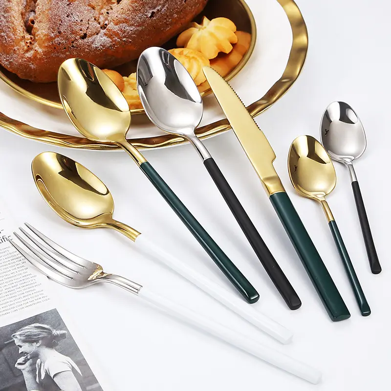 Hochwertiges Barock Besteckset, Löffel, Gabel, Edelstahl || High-Quality Baroque Cutlery Set, Spoon, Fork, Stainless Steel